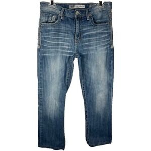 BKE Jeans Mens SZ 31x30 Tyler Straight jeans Distressed Denim -1302